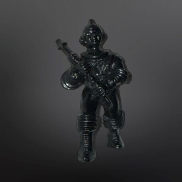 Vintage 1950s Archer - Ajax Hard Plastic Spacemen Blue Cream & Black Figures B4 - Picture 5 of 9